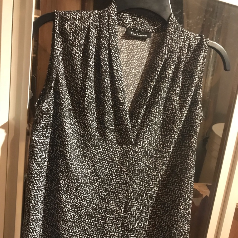 Black and white dress shirt